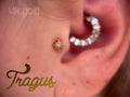 14k CZ Star Burst