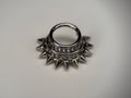 Stacked Spiky Chain Ring