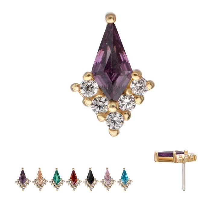 14k Kite with CZs