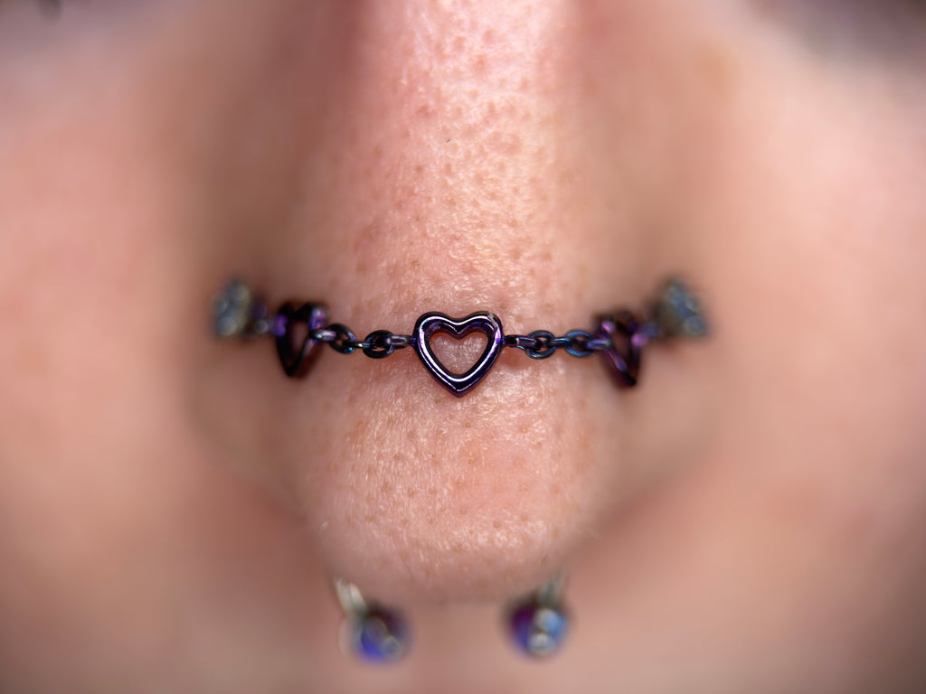 Titanium Heart Chain