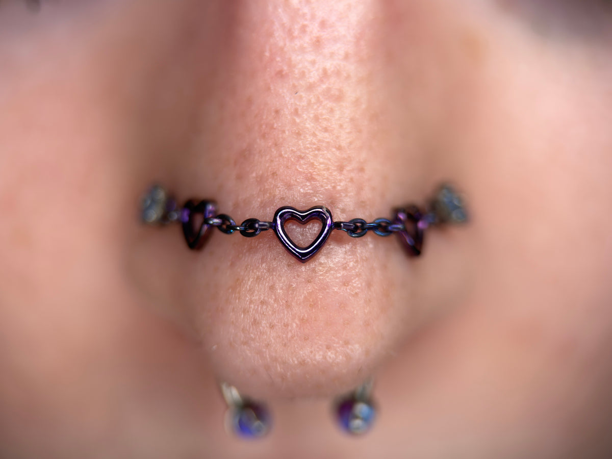 Titanium Heart Chain