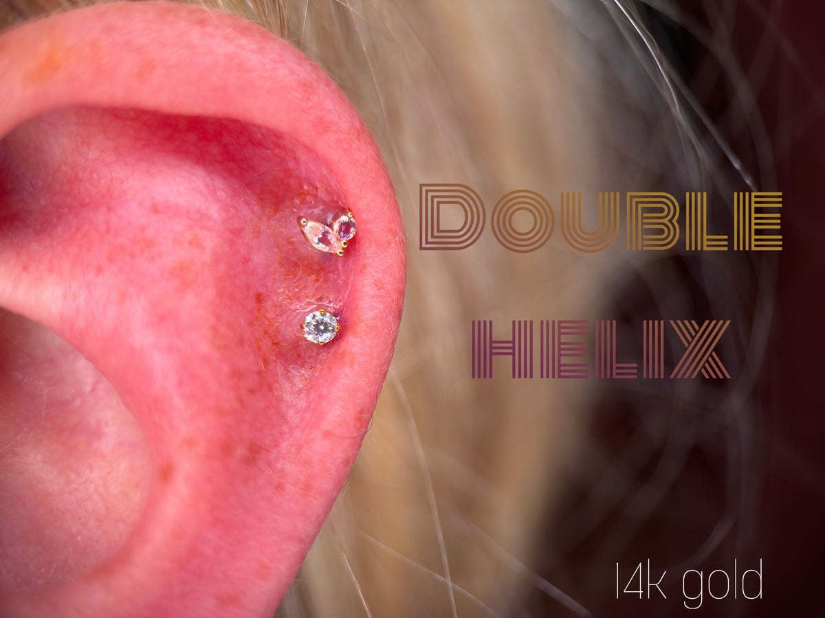 14k Marquise Duo