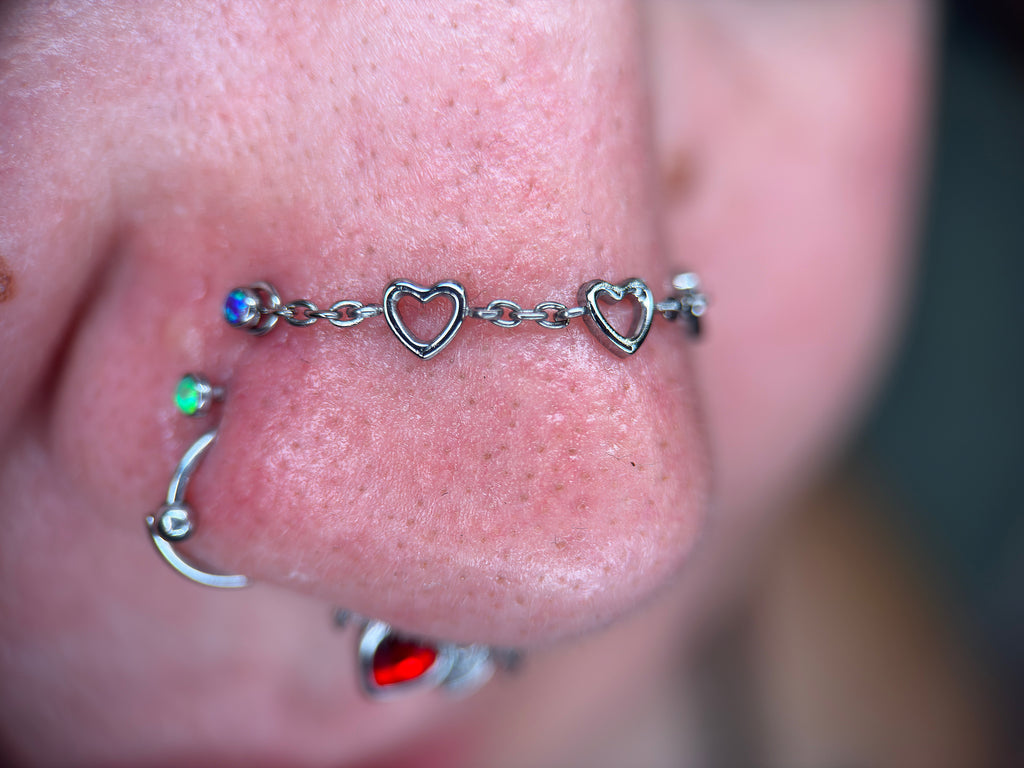 Titanium Heart Chain