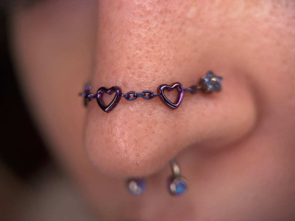 Titanium Heart Chain