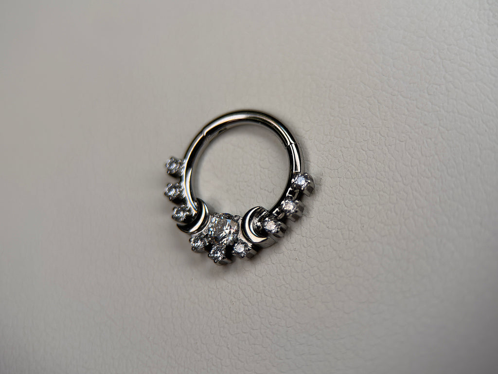 Celestial CZ Moon Phase Ring