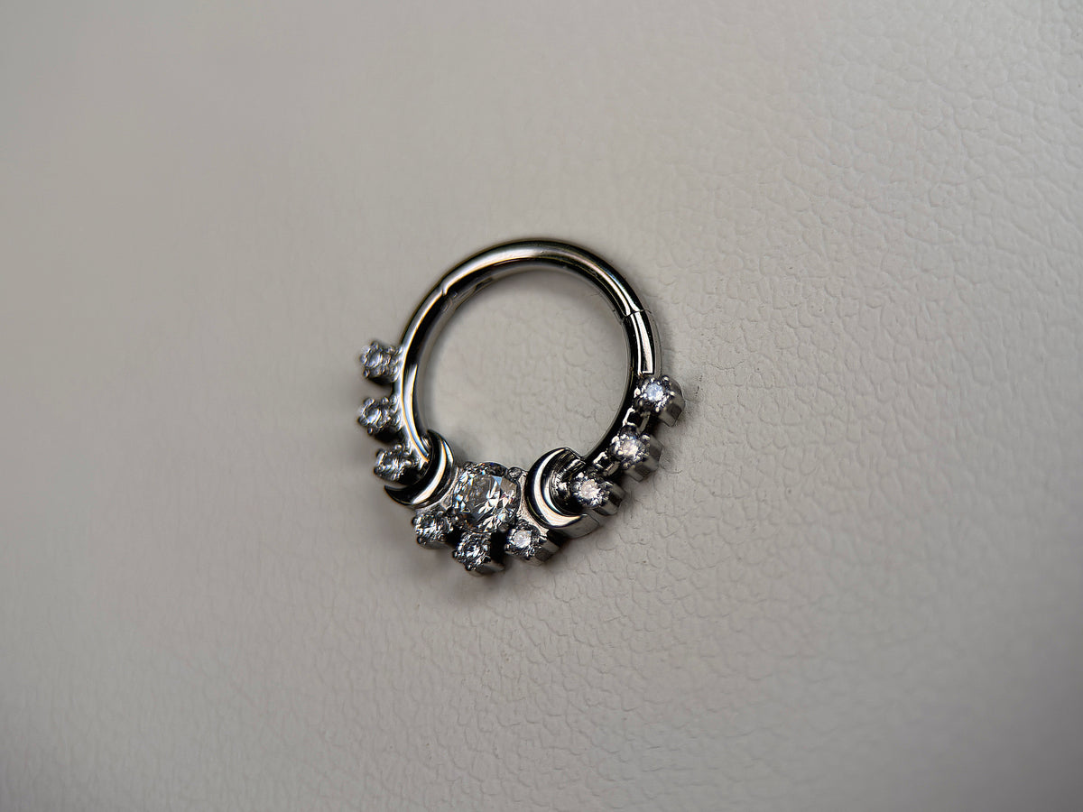 Celestial CZ Moon Phase Ring
