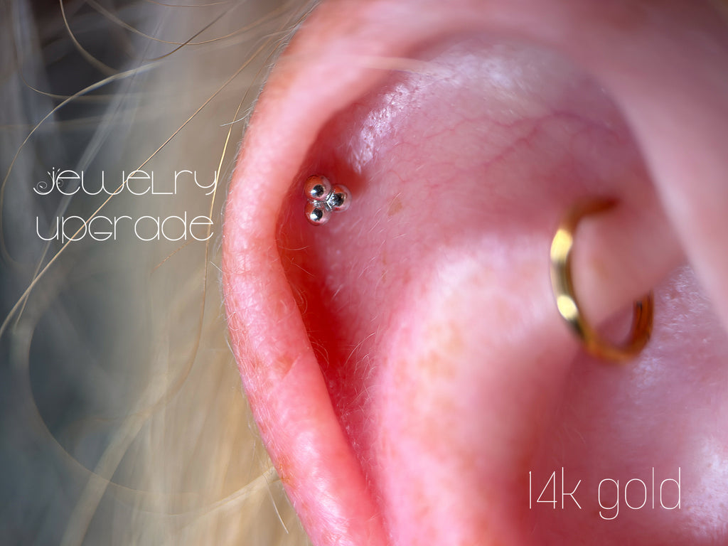 14k Tri-Bead