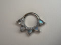 Labradorite Trillion Burst Ring