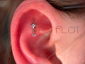 4 Point Star with CZ Drop