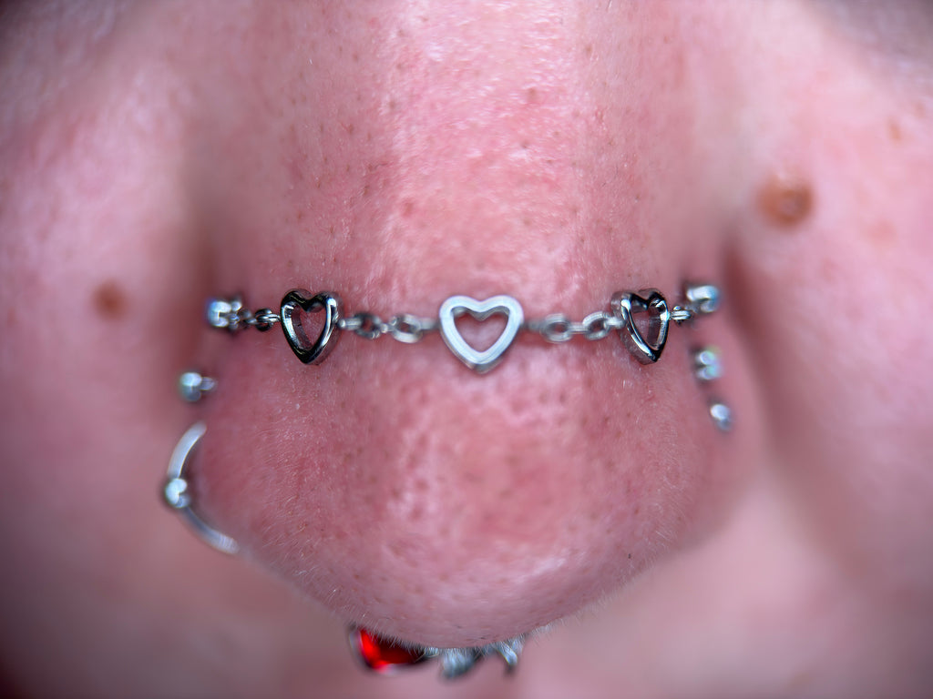 Titanium Heart Chain