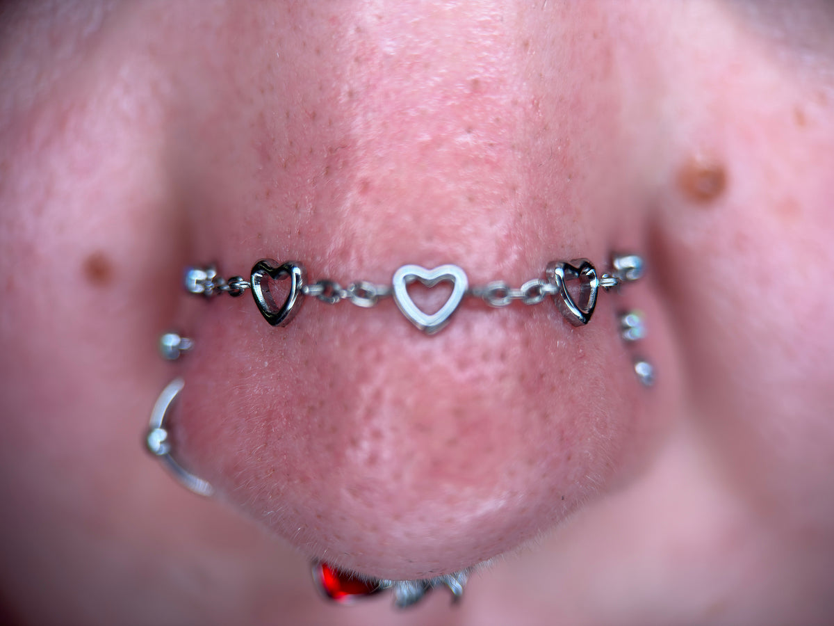 Titanium Heart Chain
