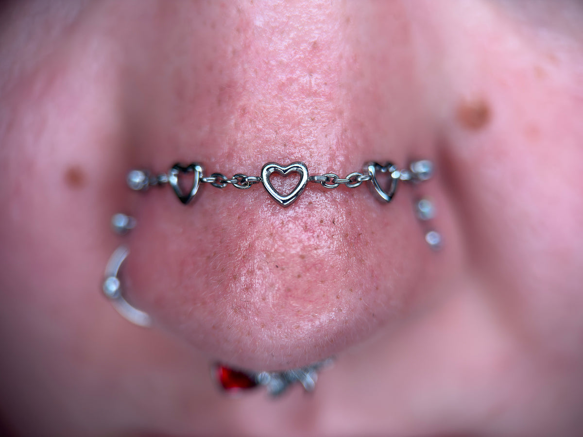 Titanium Heart Chain