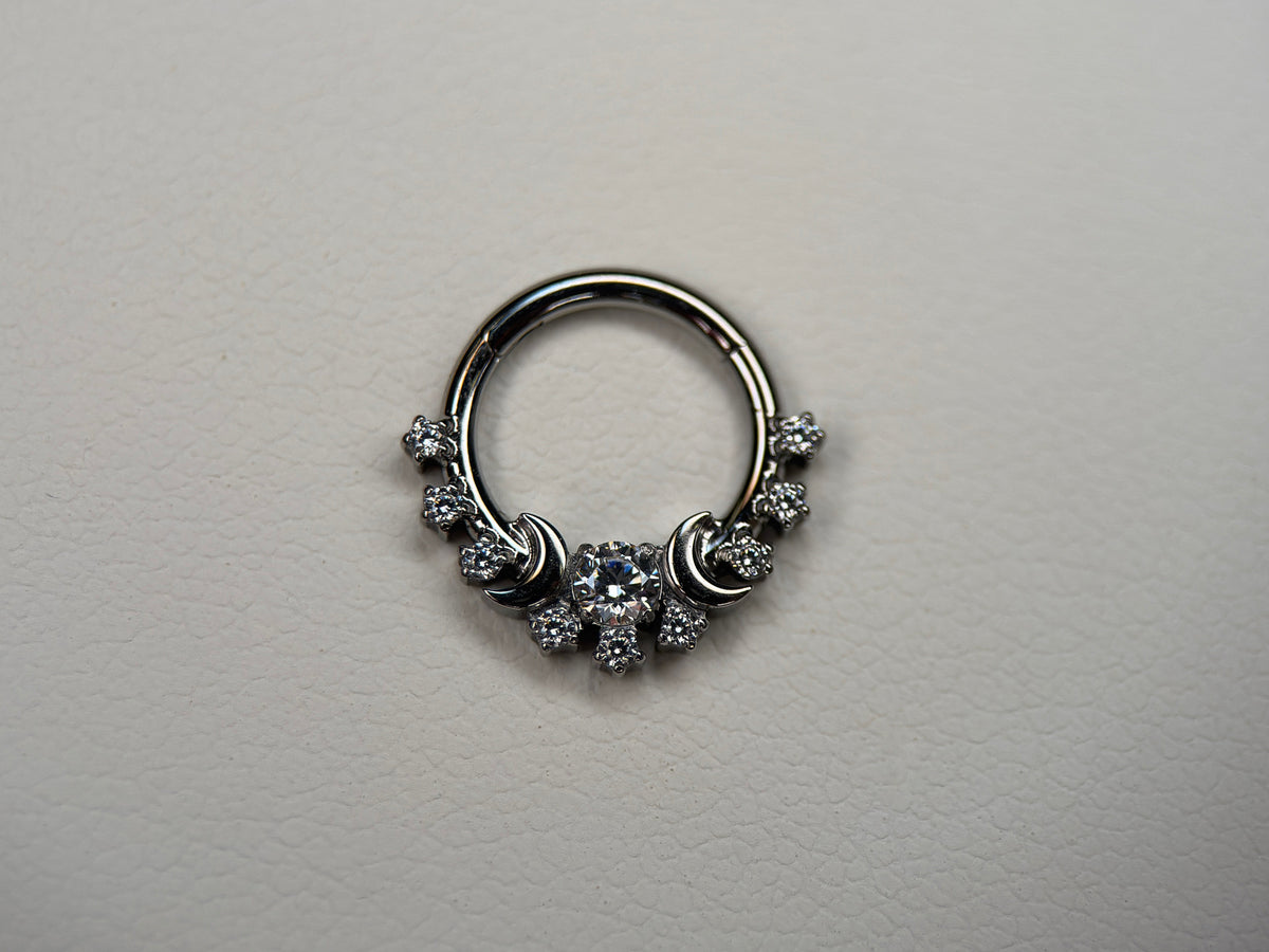 Celestial CZ Moon Phase Ring