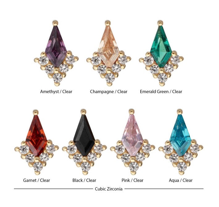 14k Kite with CZs