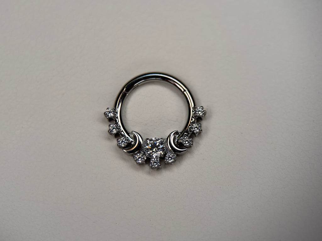 Celestial CZ Moon Phase Ring