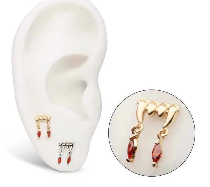 14k Dripping Fangs